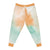 Tie-Dye Peach Green  All Over Brushed Sweat Pants Joggers