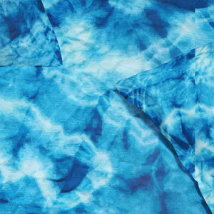 Tie Dye Blues Abstract Art Duvet Cover Bedding