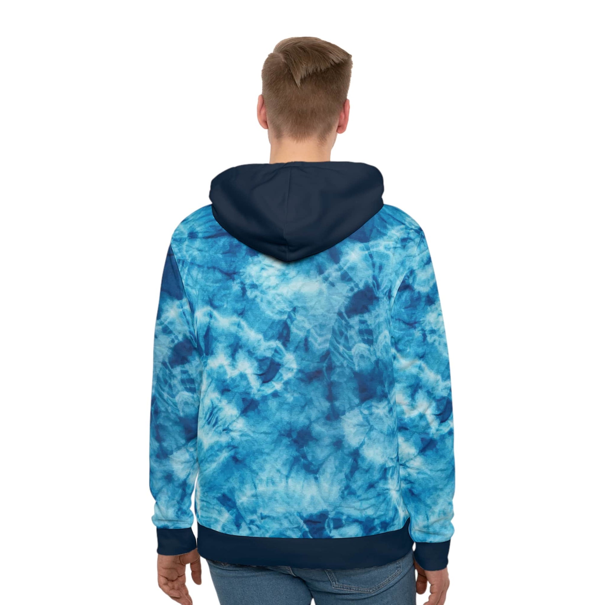 Tie Dye Blues Pullover Hoodie