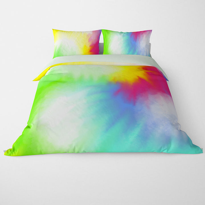Tie Dye Soft Brushed Colorful Duvet Cover Bedding