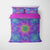 Tie dye Rugged Blue Green Color Fusion Art Set Bedding