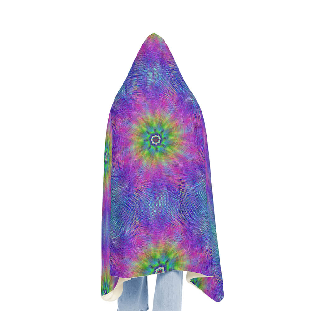 Tie dye Rugged Fusion Snuggle Blanket