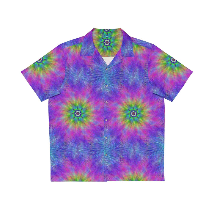 Tie-Dye Rugged Color Fusion Hawaiian Shirt