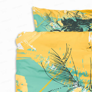 Tiger Abstract Floral Fusion Comforter Bedding