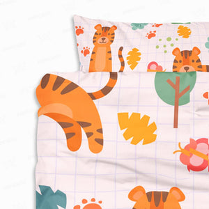 Tiger Box Brushed Pattern Comforter Set Bedding