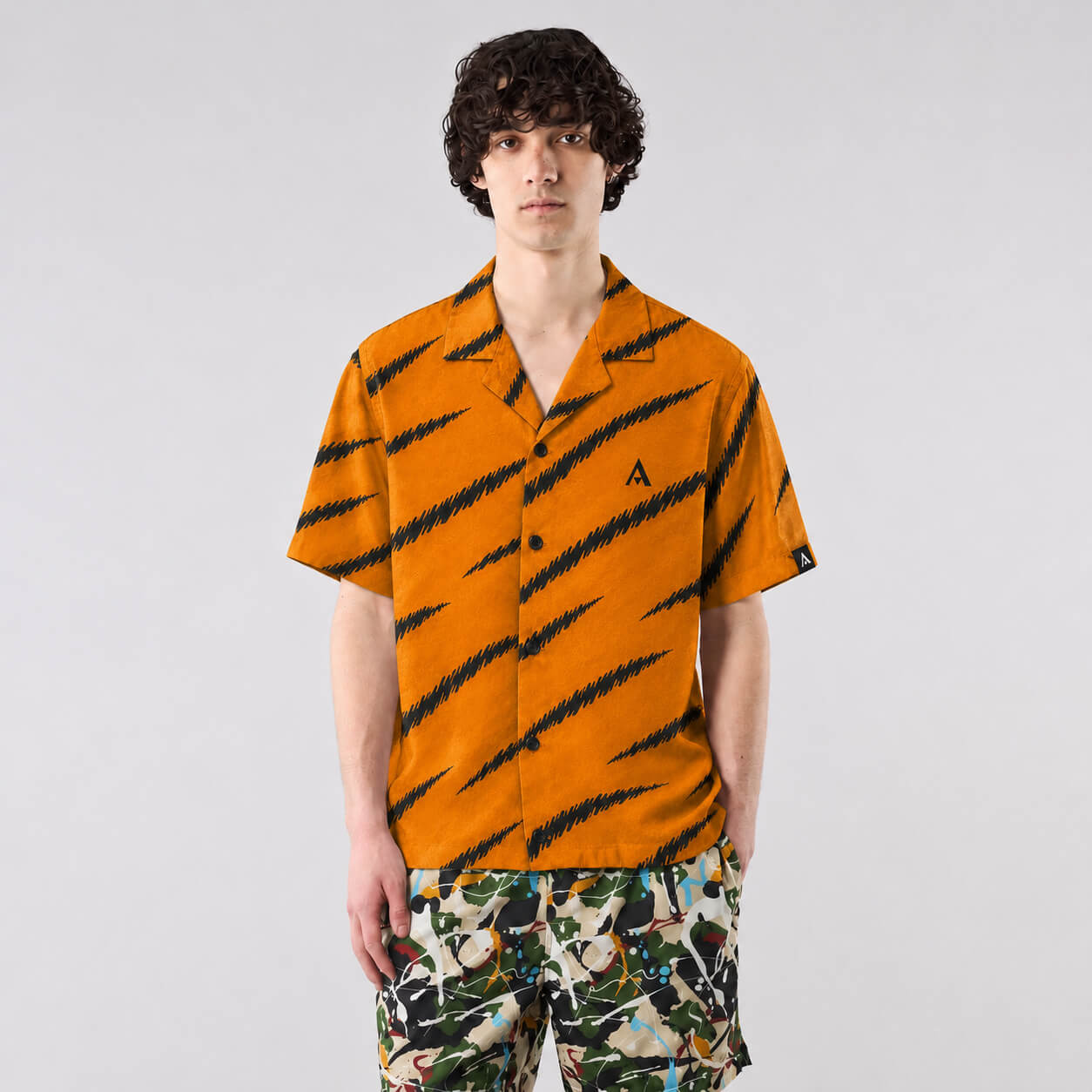 Tiger Instinct Graphic Button Up Shirt