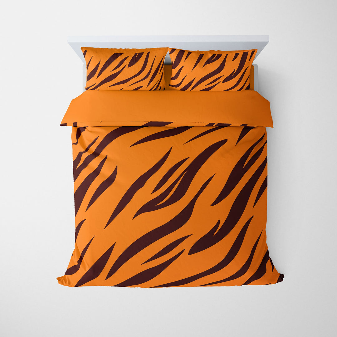 Tiger Skin Pattern Comforter Set Bedding