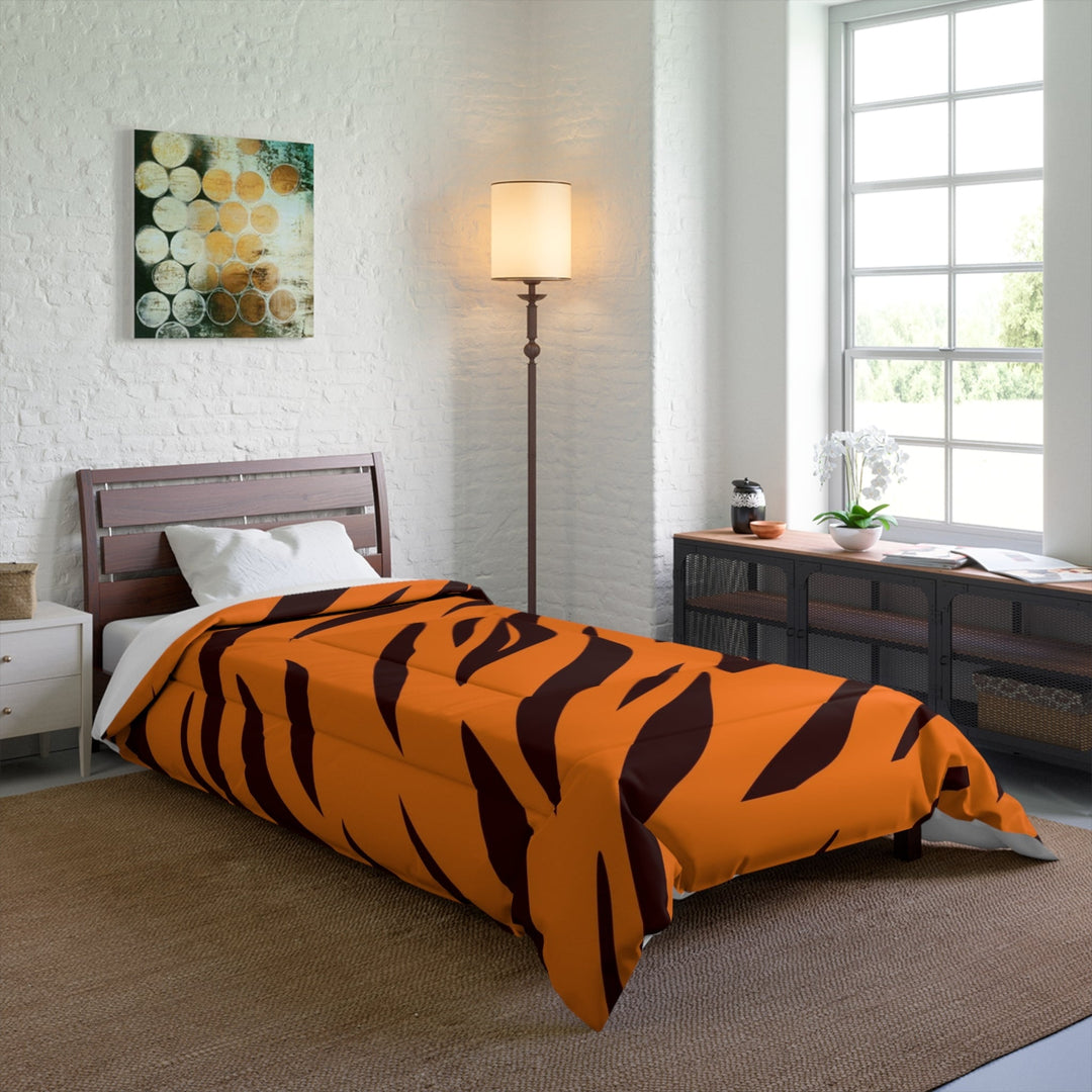 Tiger Skin Pattern Comforter Set Bedding