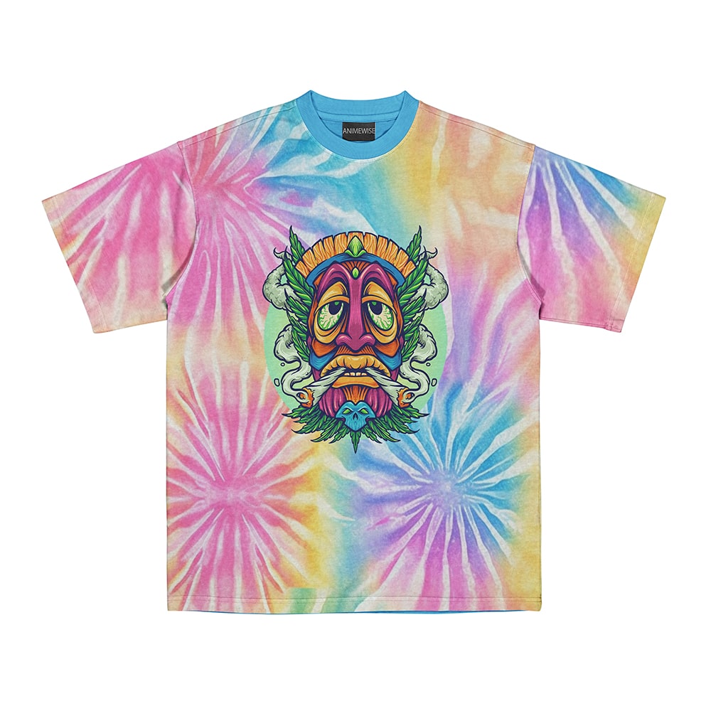 Tiki Joint Kush Smoking Tie Dye Fusion T-Shirt