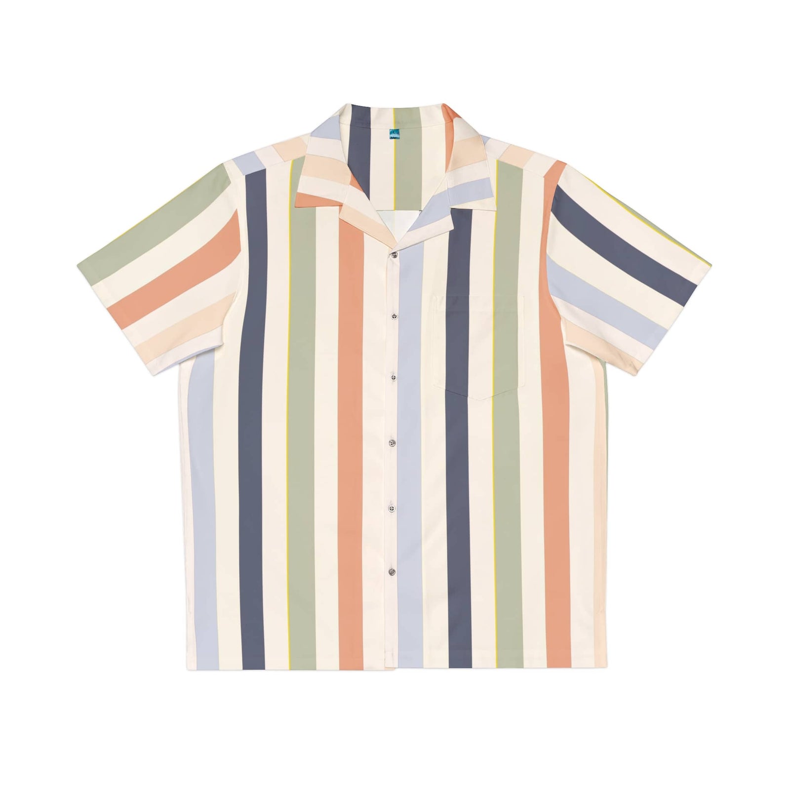 Joy Stripes Pattern Hawaiian Shirt