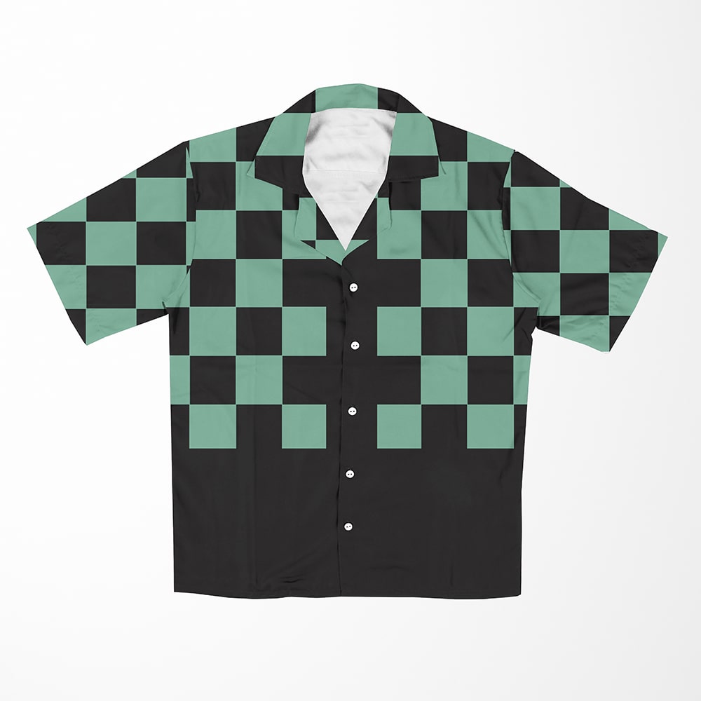 DS New Check Pattern Hawaiian Shirt