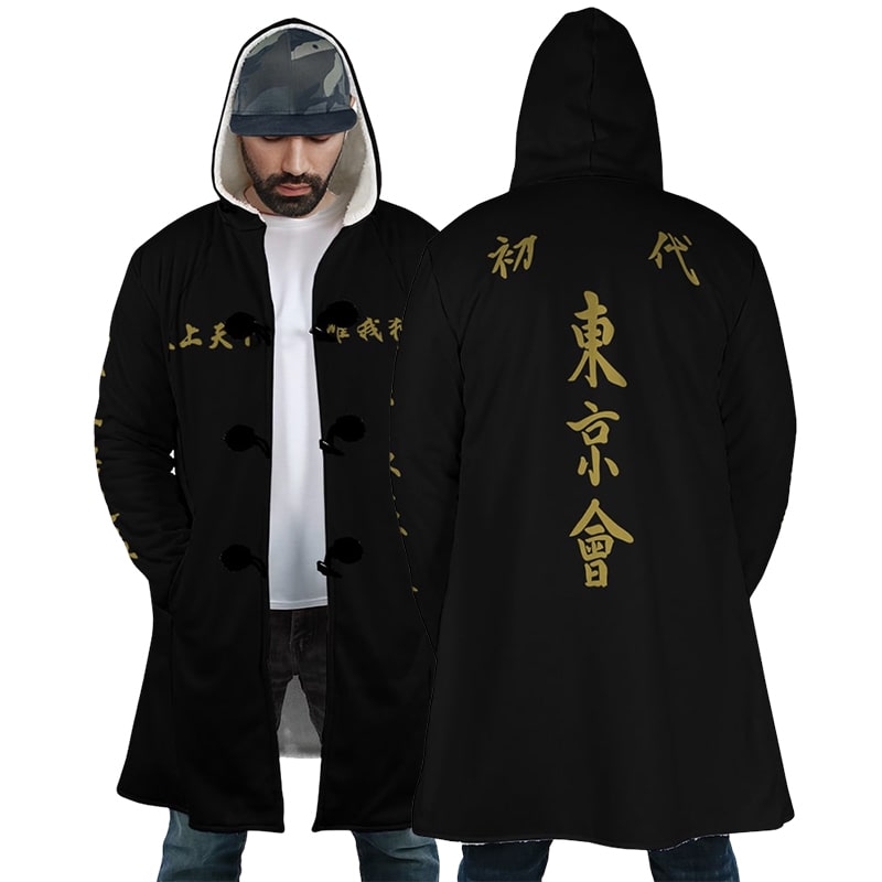 Manji Gang Hooded Cloak Coat