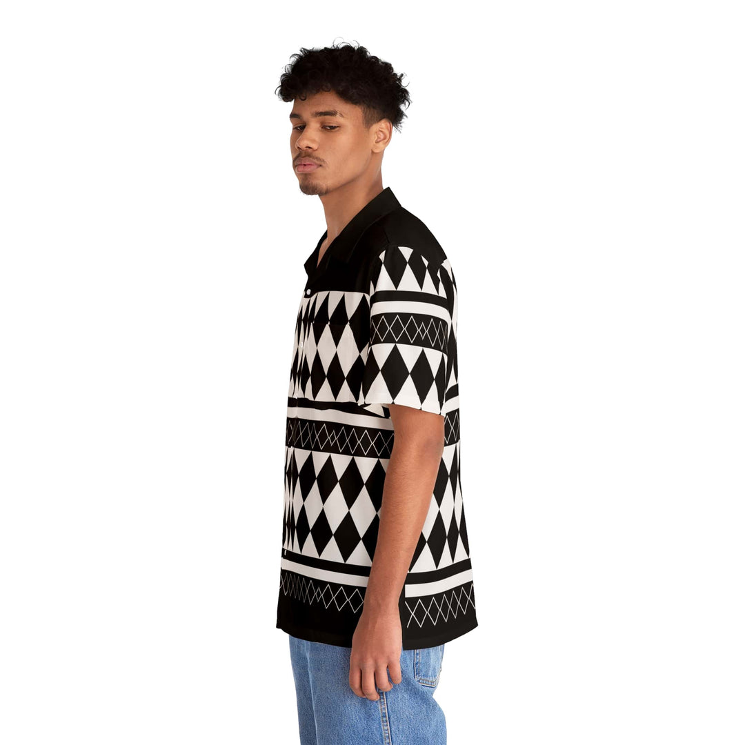 Draken Cosplay Pattern Button Up Hawaiian Shirt