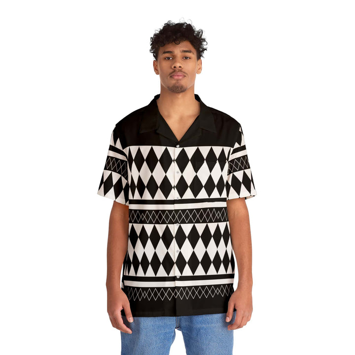 Draken Cosplay Pattern Button Up Hawaiian Shirt