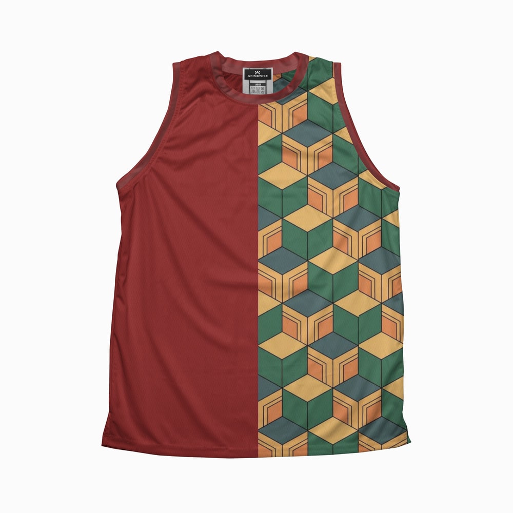 Water Pillar Demon Slaying Corps Basketball Jersey