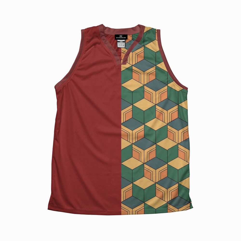 Water Pillar Demon Slaying Corps Basketball Jersey