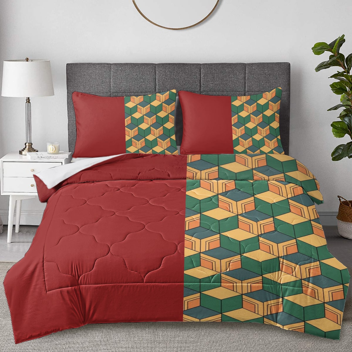 Water Pillar Classic Pattern Comforter Set Bedding