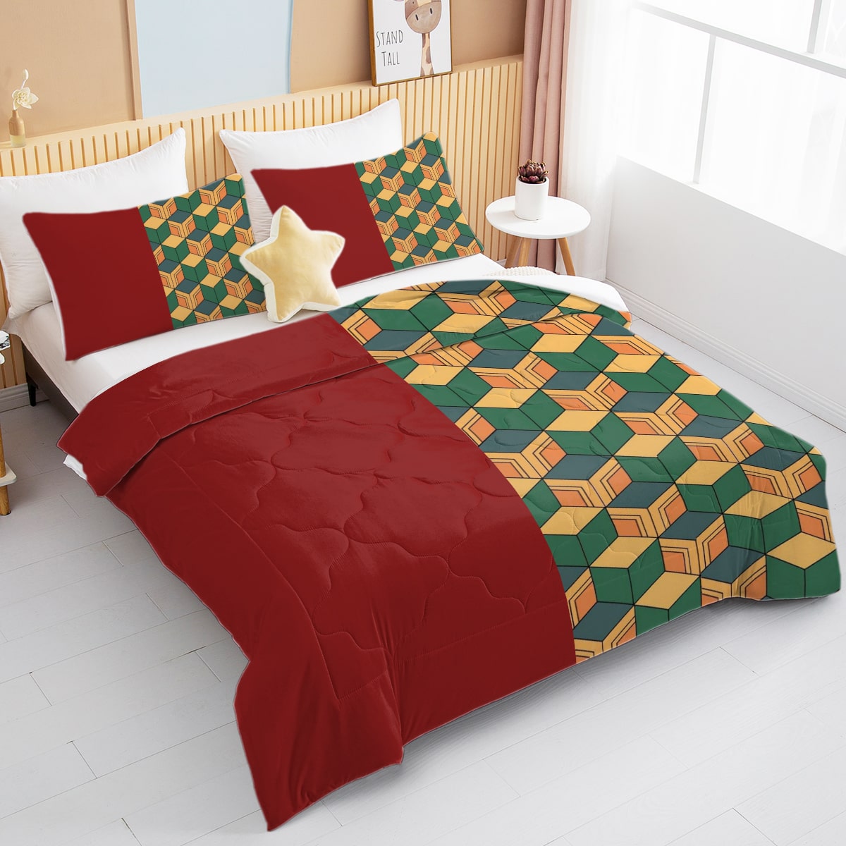 Water Pillar Classic Pattern Comforter Set Bedding