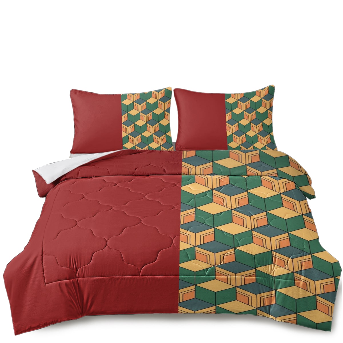 Water Pillar Classic Pattern Comforter Set Bedding