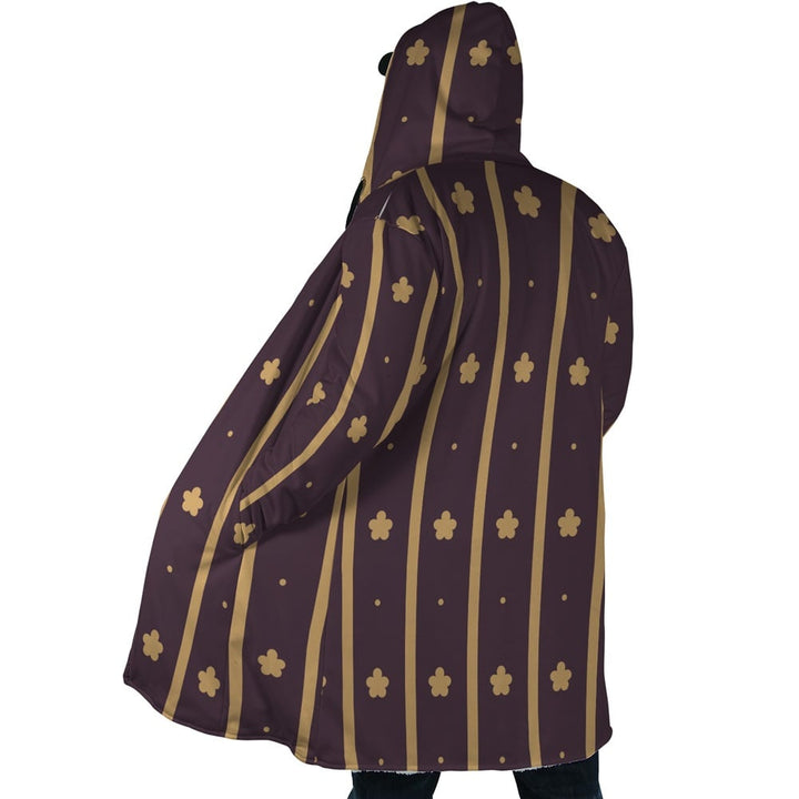 Law Wano Kuni Pattern Hooded Cloak Coat