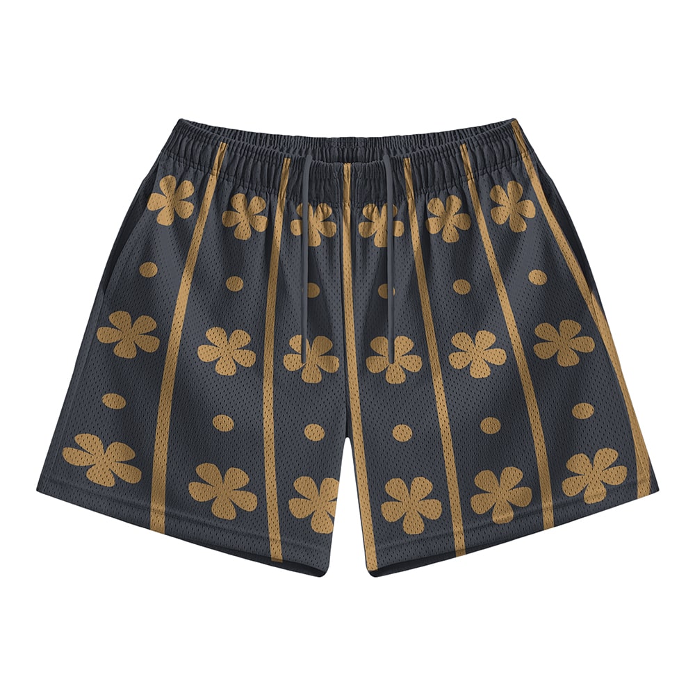 Law Wano Pattern OP Mesh shorts