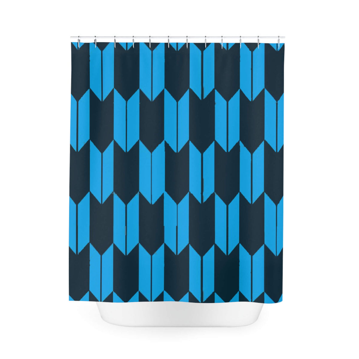 Trapezoid Tessellation  Pattern Shower Curtains