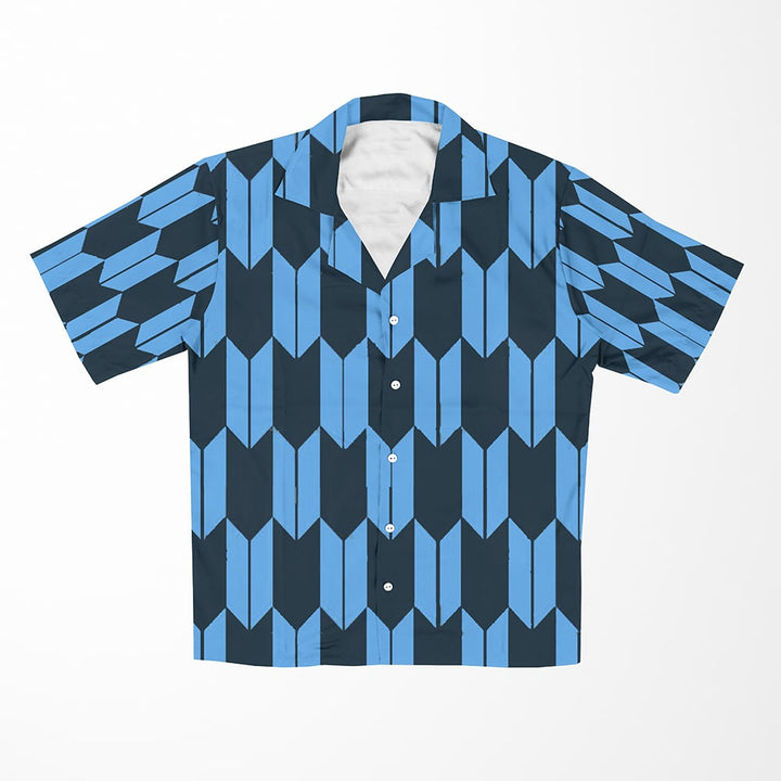 Trapezoid Tessellation Pattern Hawaiian Shirt