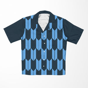 Trapezoid Minimalist Design Pattern Hawaiian Shirt
