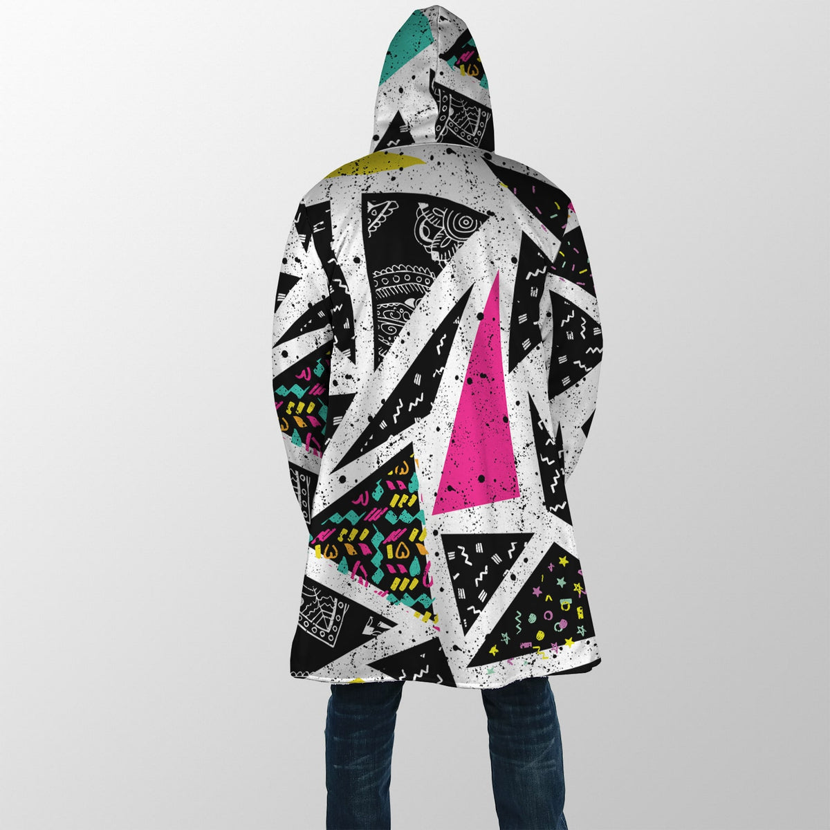 Triangle Spa Hooded Cloak Coat