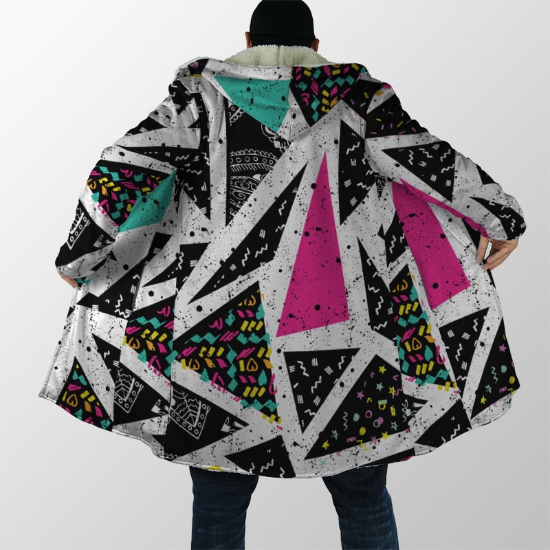 Triangle Spa Hooded Cloak Coat