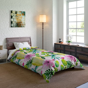 Tropical Exotic Floral Soft Touch Blend Comforter Set Bedding