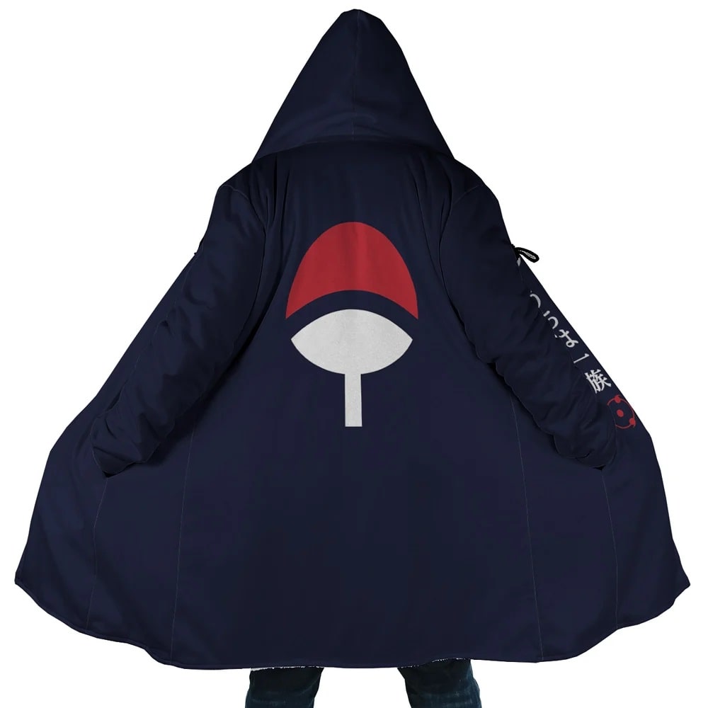 Shinobi Clan Emblem Hooded Cloak Coat