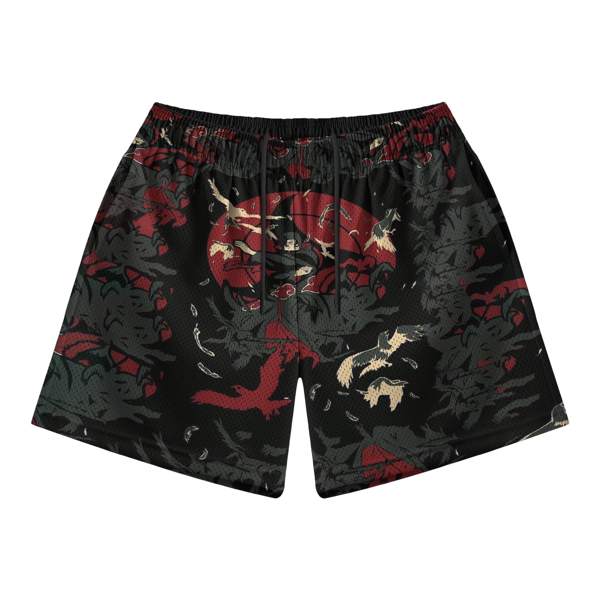 Genjutsu Raven Mesh shorts