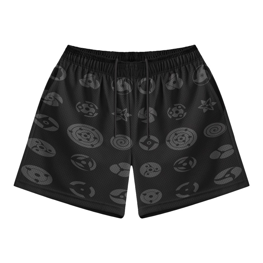 All Anime Shinobi Eyes Mesh shorts