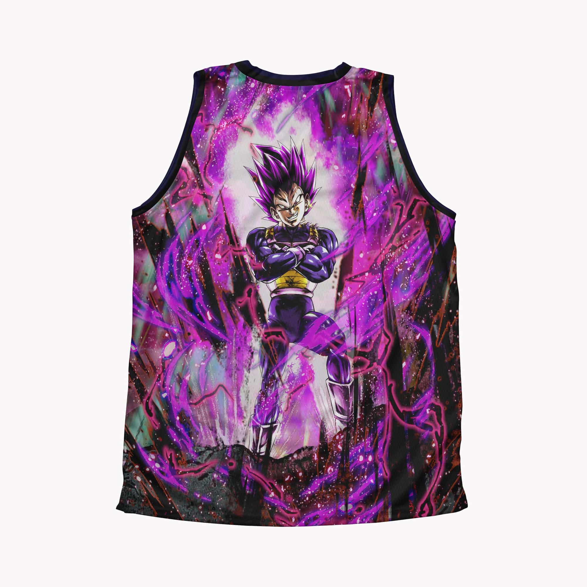 Ultra Ego Vegeta Saiyan Blend Dragon Ball Basketball Jersey Tank Top