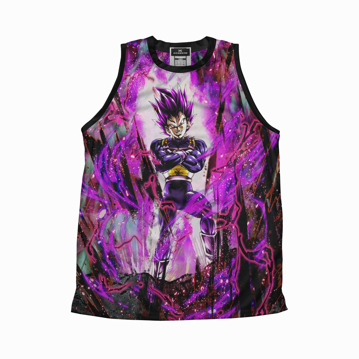 Ultra Ego Vegeta Saiyan Blend Dragon Ball Basketball Jersey Tank Top