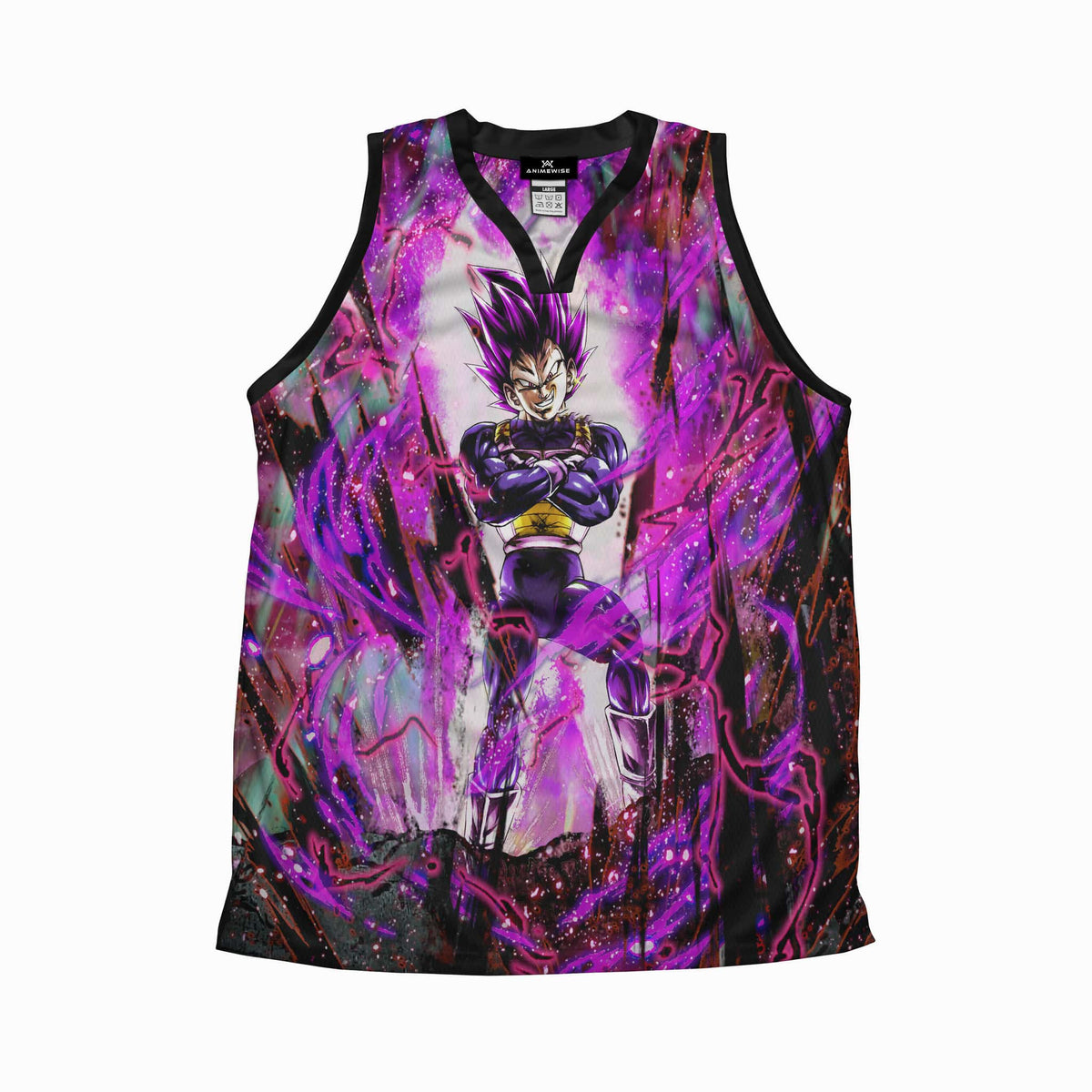 Ultra Ego Vegeta Saiyan Blend Dragon Ball Basketball Jersey Tank Top