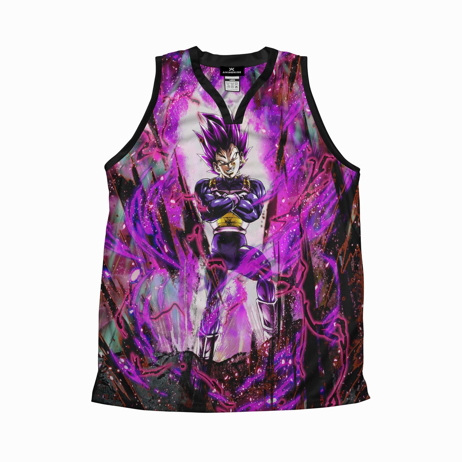 Ultra Ego Vegeta Saiyan Blend Dragon Ball Basketball Jersey Tank Top