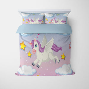 Unicorn At Sky Comforter Bedding