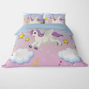 Unicorn At Sky Duvet Cover Bedding