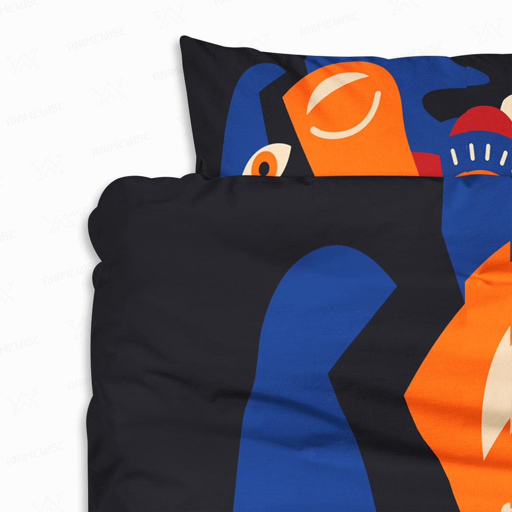 Unseen Impact Abstract Faces Comforter Bedding