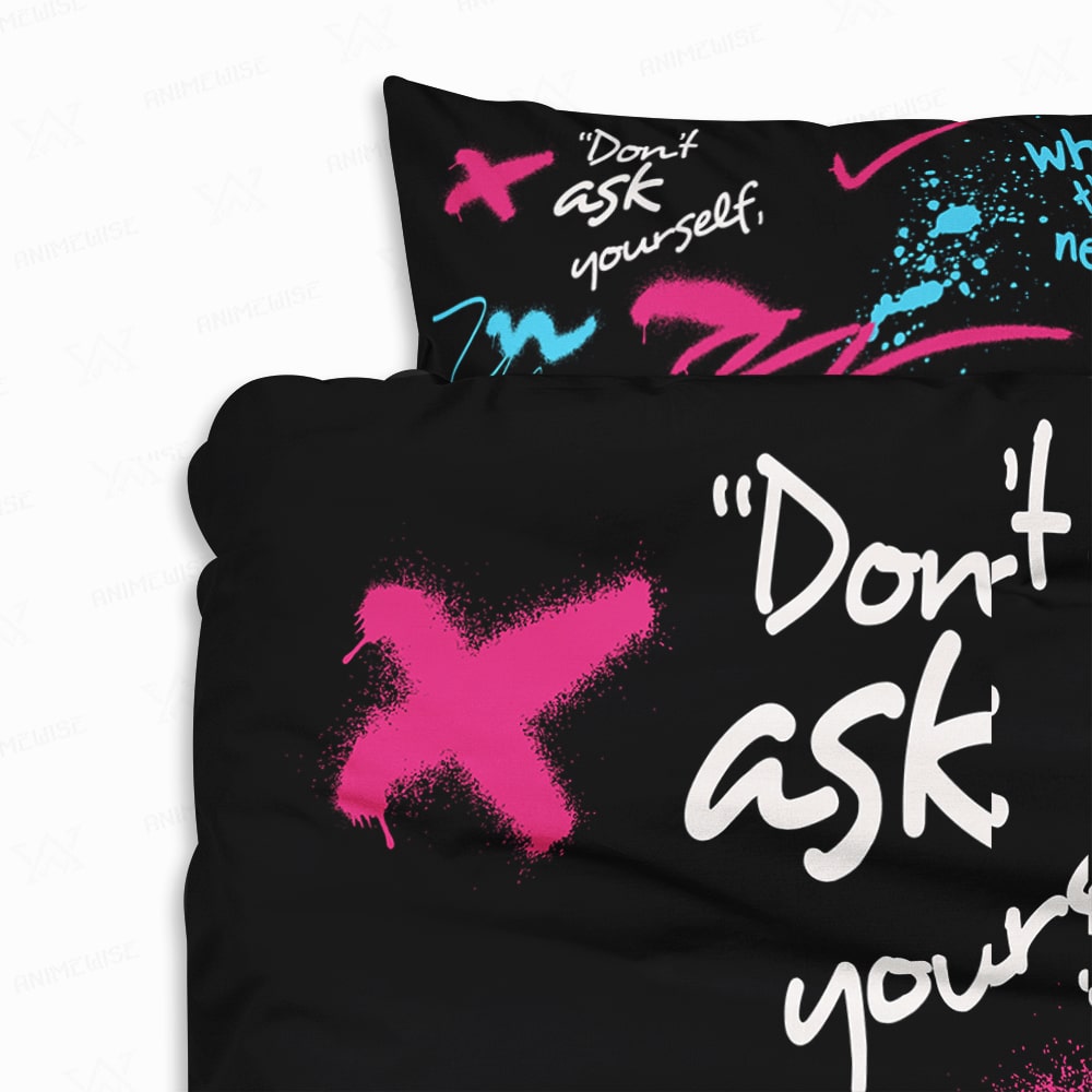 Urban Graffiti Art Quote Comforter Bedding