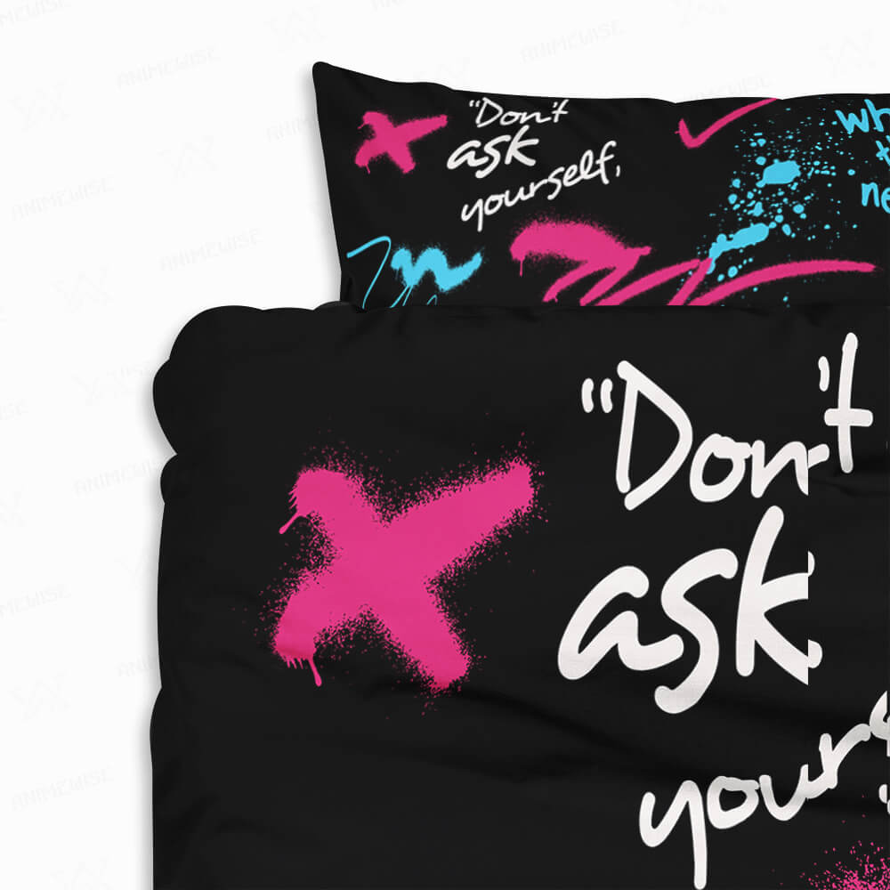 Urban Graffiti Art Quote Comforter Bedding