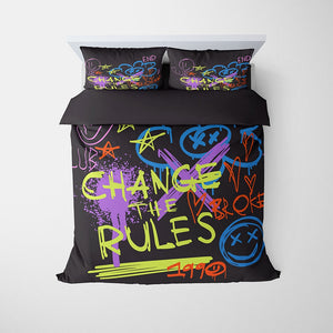 Urban Graffiti Change The Broken Rules Comforter Bedding