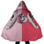 Uta Red OP Hooded Cloak Coat