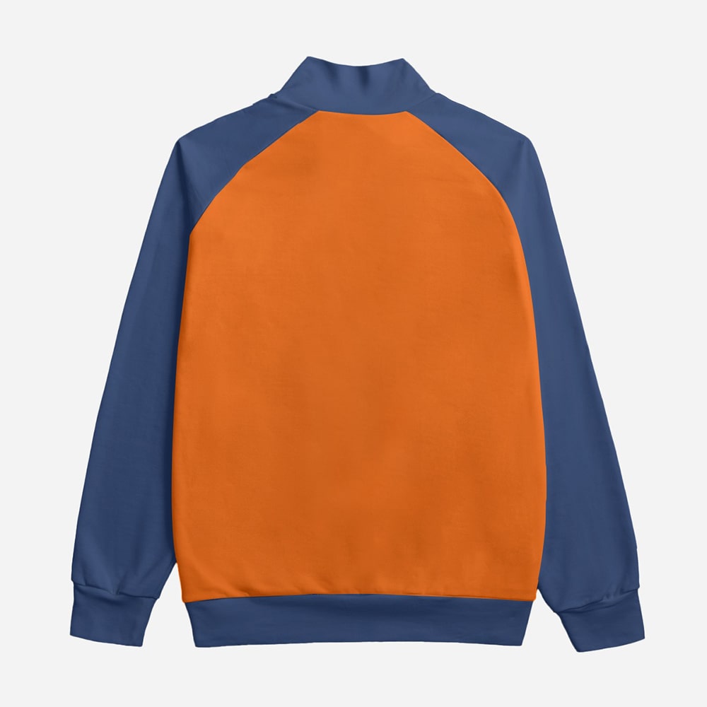 Uzumaki Classic Orange Blue Cosplay Collar Up Jacket