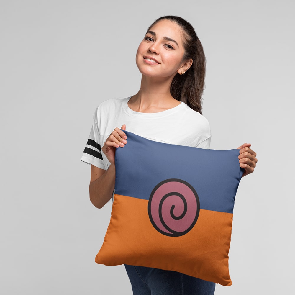 Ninja Clan Emblem Brushed Throw Pillow