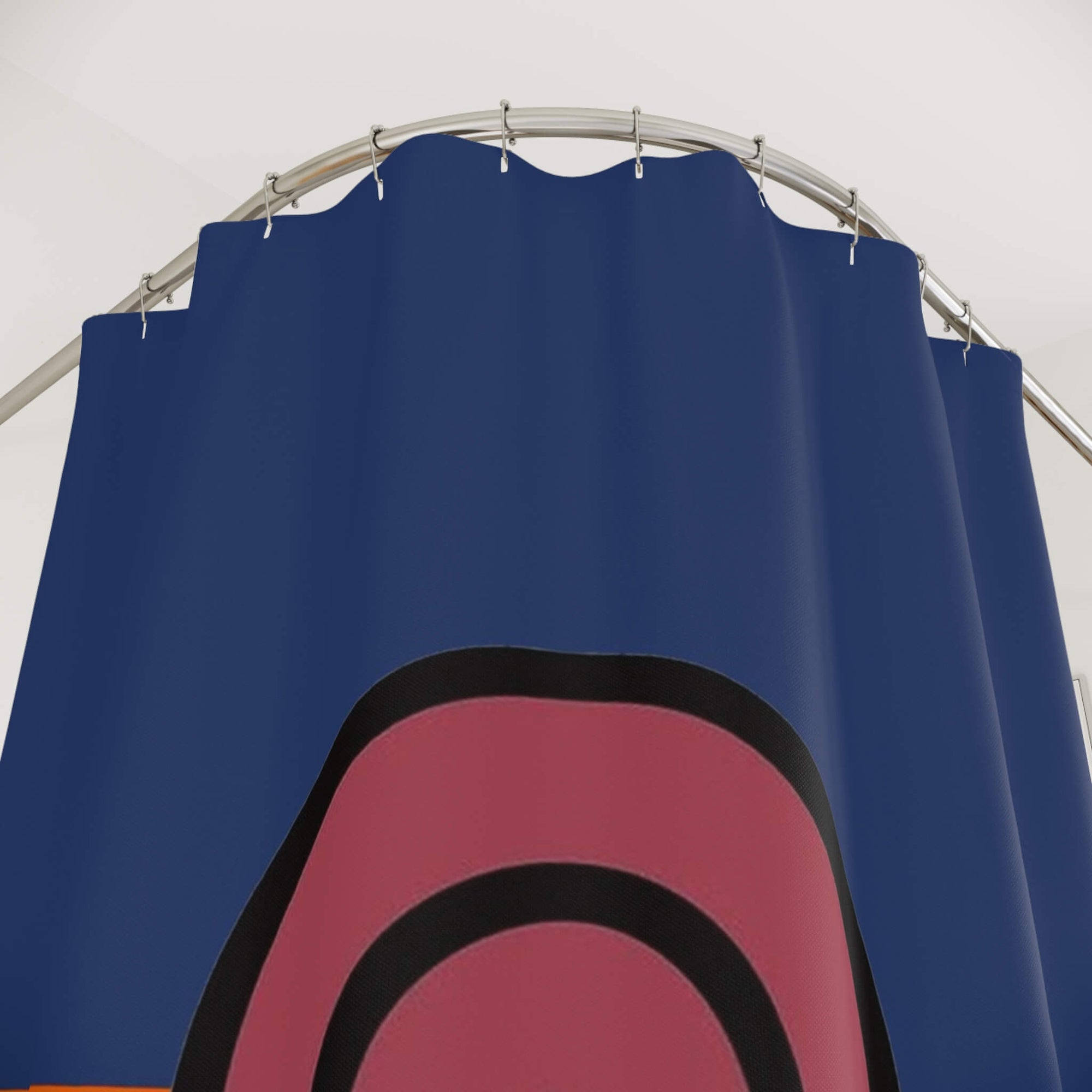 Uzumaki Clan Emblem Brushed Shower Curtains