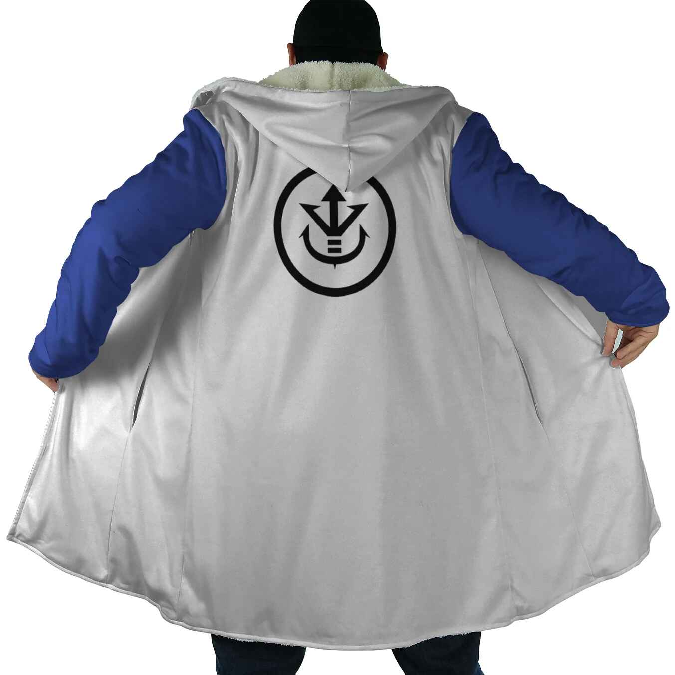 Vegeta Classic Dragon Ball Emblem Hooded Cloak Coat