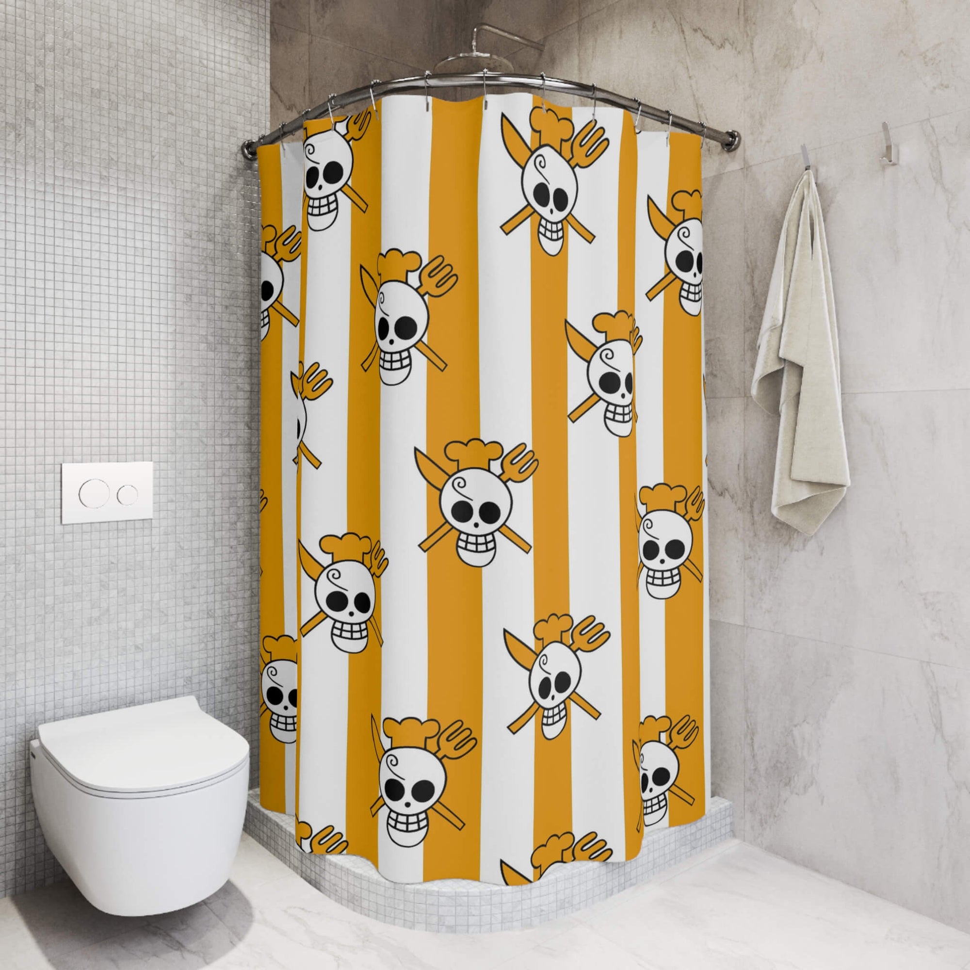 Vinsmoke Sanji Classic OP Pattern Shower Curtains